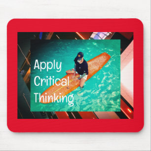 "Critical Thinking" Surfa Pappa Mousepad Musmatta