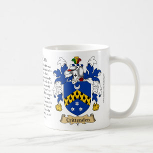 Crittenden, ursprung, det menande och vapenskölde kaffemugg