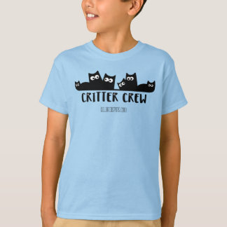 Critter Crew - Katter på en hylla Tee