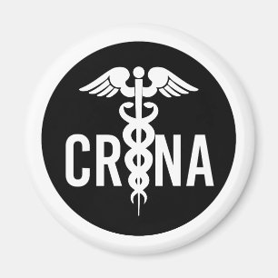 CRNA Auktoriserad Registered Nurse Anesthetist Gif Magnet