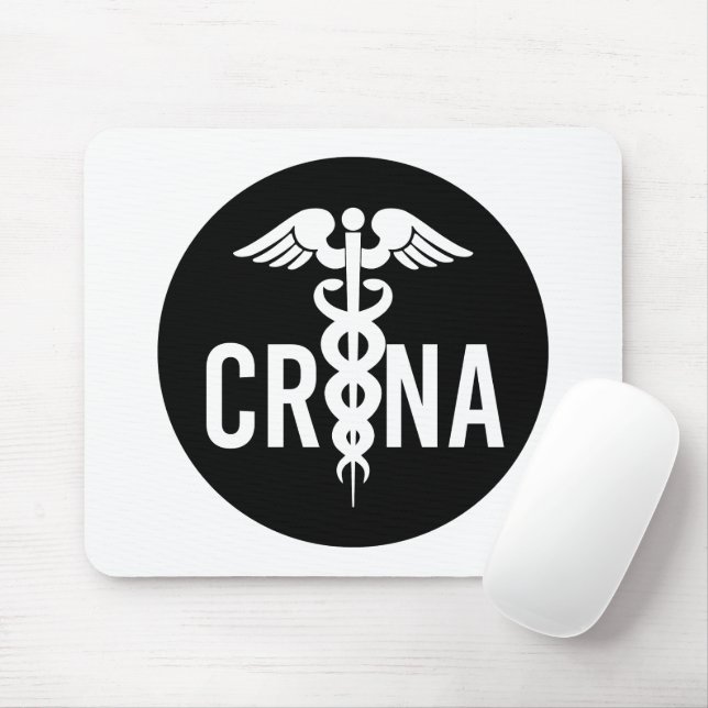 CRNA Auktoriserad Registered Nurse Anesthetist Gif Musmatta (Med mus)