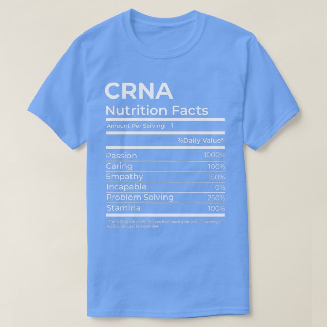 CRNA-Auktoriserad Registrerad sjukhusassistent Nut T Shirt (Design framsida)