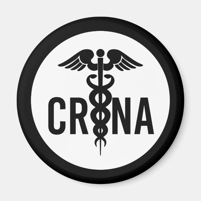 CRNA Auktoriserad Registrerad sjuksköterskeanestet Magnet (Framsidan)