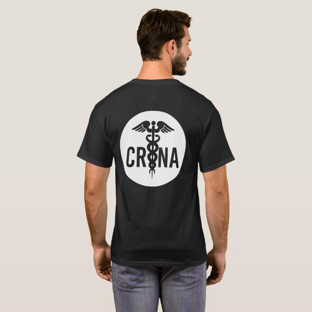 CRNA Auktoriserad Registrerad sjuksköterskeanestet T Shirt (Hel baksida)