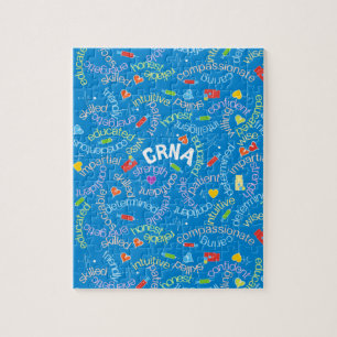 CRNA Blue Jigszle Puzzle Pussel
