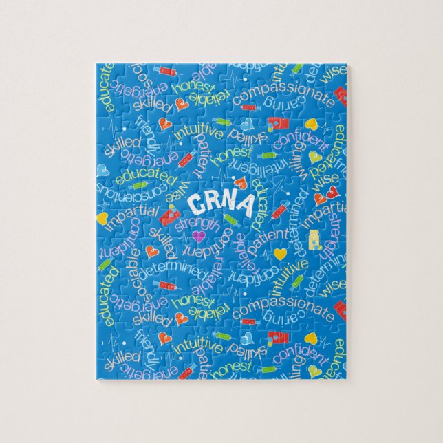 CRNA Blue Jigszle Puzzle Pussel (Vertikal)