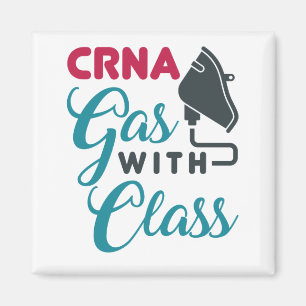 CRNA-gas med klassfunny avskrivning Magnet