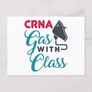 CRNA-gas med klassfunny avskrivning Vykort