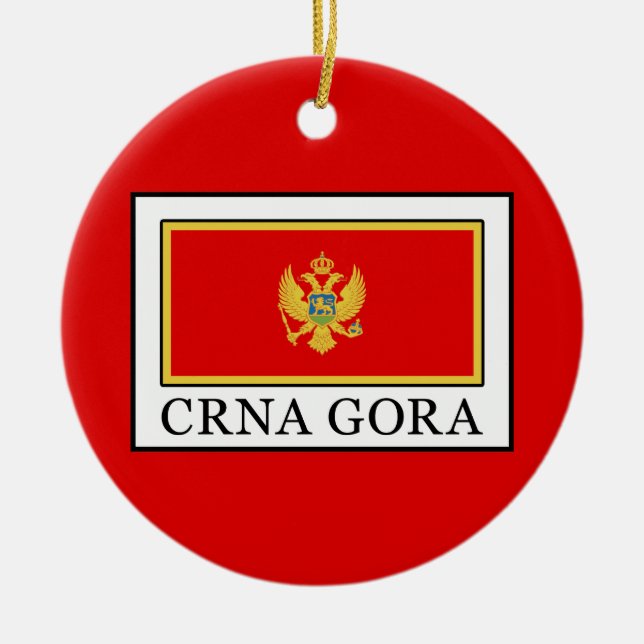 Crna Gora Julgransprydnad Keramik (Framsidan)