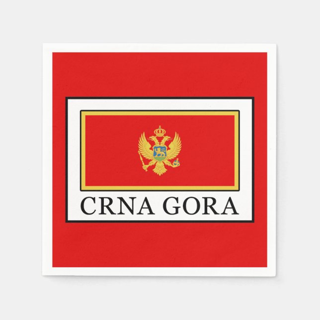 Crna Gora Pappersservett (Framsidan)