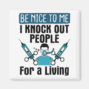 CRNA Knock ut folk Nurse Anesthetist Magnet