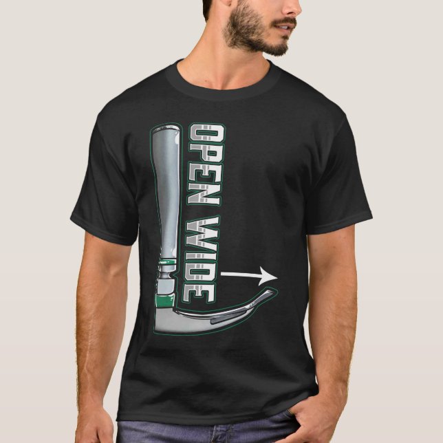 CRNA-laryngoskop Anestesiolog Intubation T Shirt (Framsida)