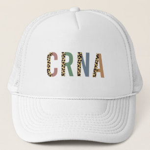 CRNA Nurse Anesthetist Cheetah leopard print Keps