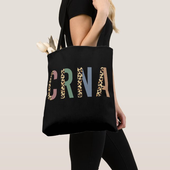 CRNA Nurse Anesthetist Cheetah leopard print Tygkasse (Närbild)