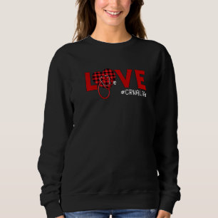 CRNA Nurse Play Red Kärlek Heart Stethoscope RN Nu T Shirt