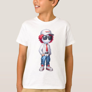 CRO@ - Vit fram och bak T Shirt