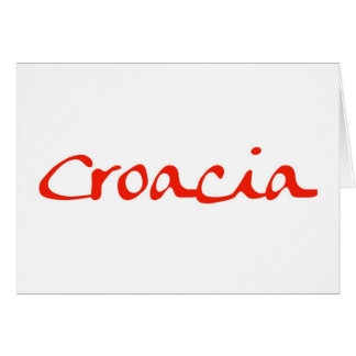 Croacia Hälsningskort