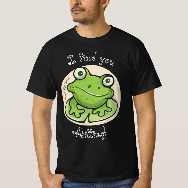 Croak Couture, "Find you ribbing!", T-Shirt! T Shirt (Framsida)