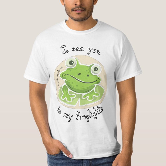 Croak Couture, "Vi ses i mina glans!" T-Shirt (Framsida)