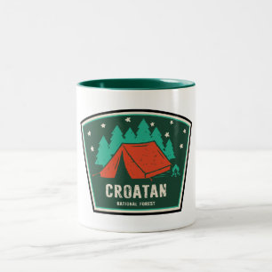 Croatan National Forest Camping Två-Tonad Mugg