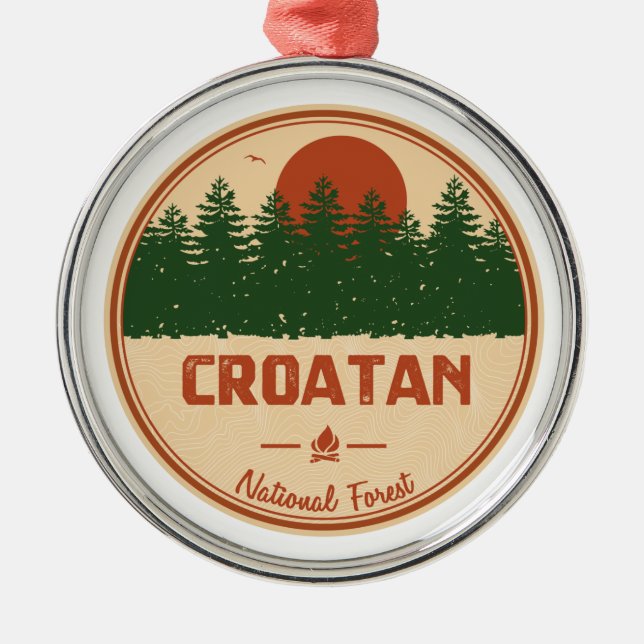 Croatan National Forest Julgransprydnad Metall (Framsidan)