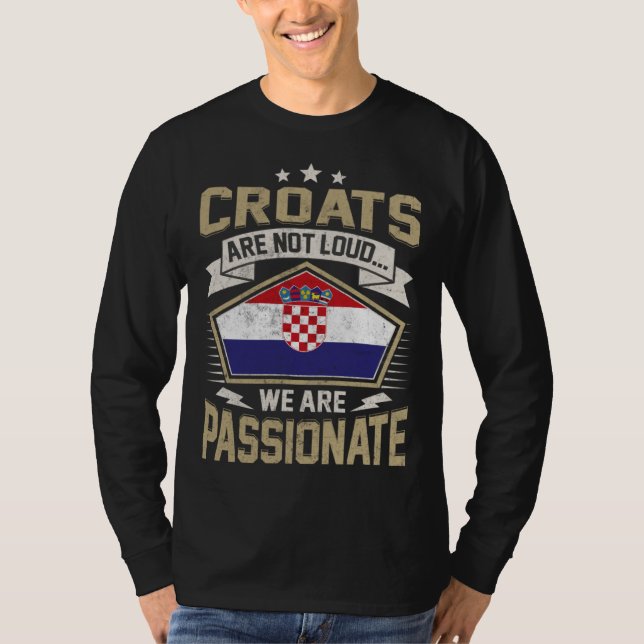 Croatia Flag Passionate Croats Girls & Women T Shirt (Framsida)