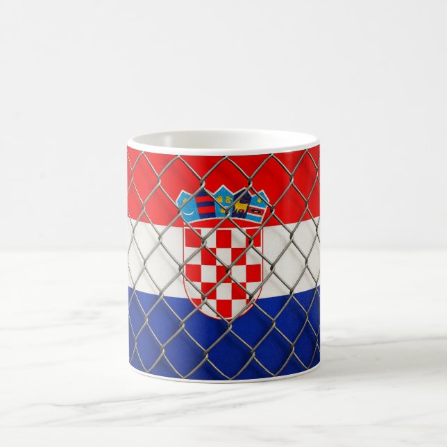 Croatia Flag Protection  Kaffemugg (Center)