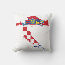 Croatia Hrvatska Kroatien Hrv Zagreb Split Flag Kudde