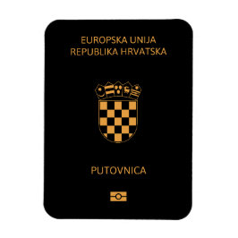 Croatia passport magnet