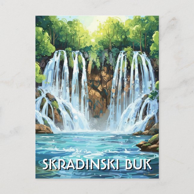 Croatia Skradinski Buk Vykort (Framsida)