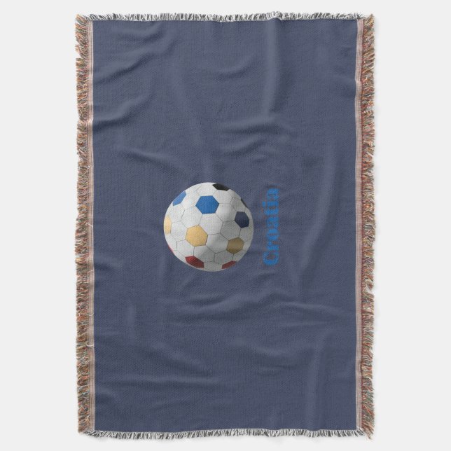 Croatia Soccer Filt (Framsidan Vertikal)