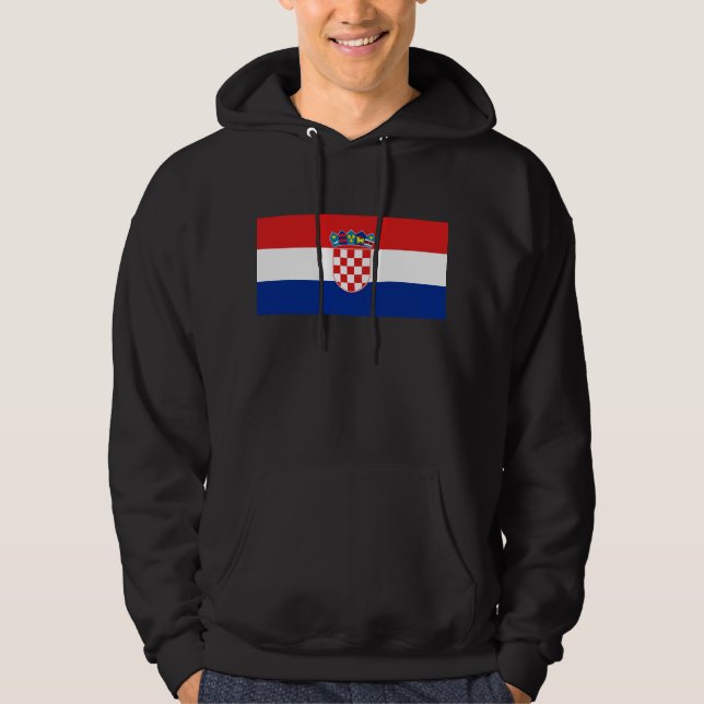 croatia tröja med luva (Framsida)