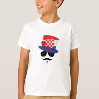 Croatian Fan with Mustache T Shirt