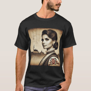 Croatian Roots with Colorful Motif women T Shirt