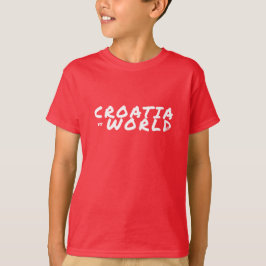 CROATIAvsWORLD Basic Red T Shirt