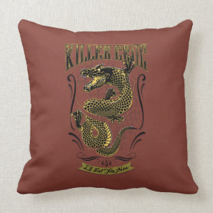 Croc för mördare för självmordSquad tatuerin Kudde