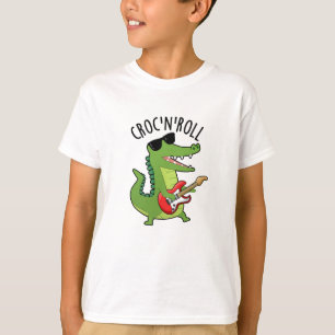 Croc N Roll Funny Crokodile Pun T Shirt