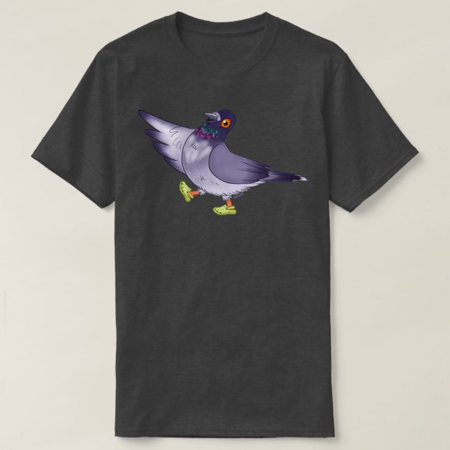 Croc Pigeon T Shirt (Design framsida)