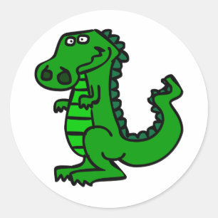 croc runt klistermärke