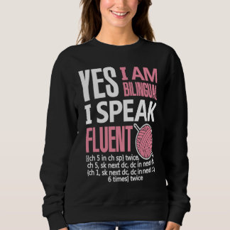 Croche Bilingual Crocheting Needlecraft  Sewing T Shirt