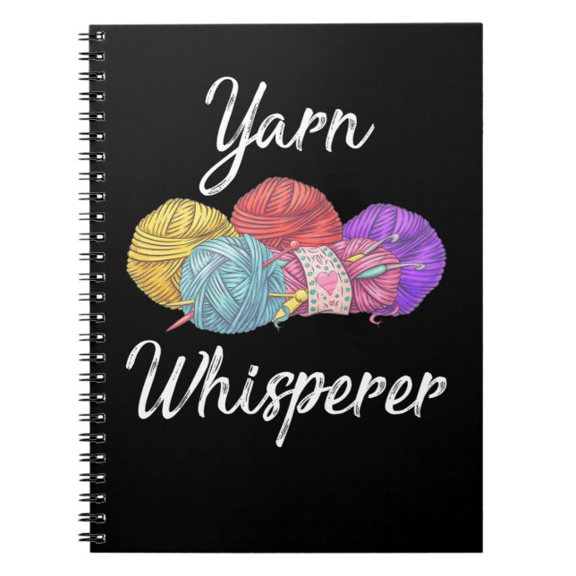 Crochet addicted Yarn Lover Mom Grandma Anteckningsbok (Framsidan)