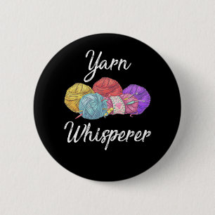 Crochet beroende Yarn Älskare Mamma Grandma Knapp