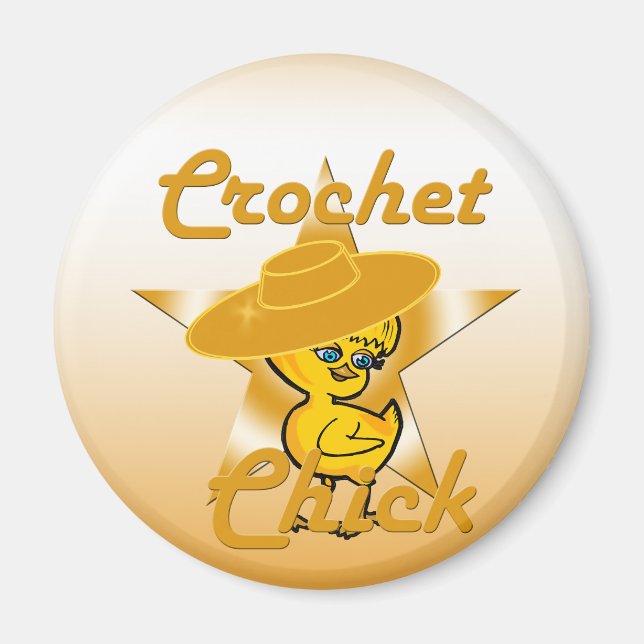 Crochet Chick #10 Magnet (Framsidan)