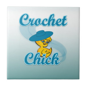 Crochet Chick #3 Kakelplatta
