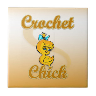 Crochet Chick Kakelplatta