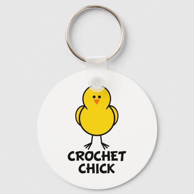 Crochet Chick Nyckelring (Framsida)