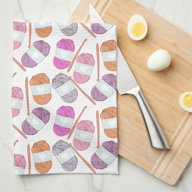 Crochet Craft-garn Kökshandduk (Vikt i Fjärdedel)