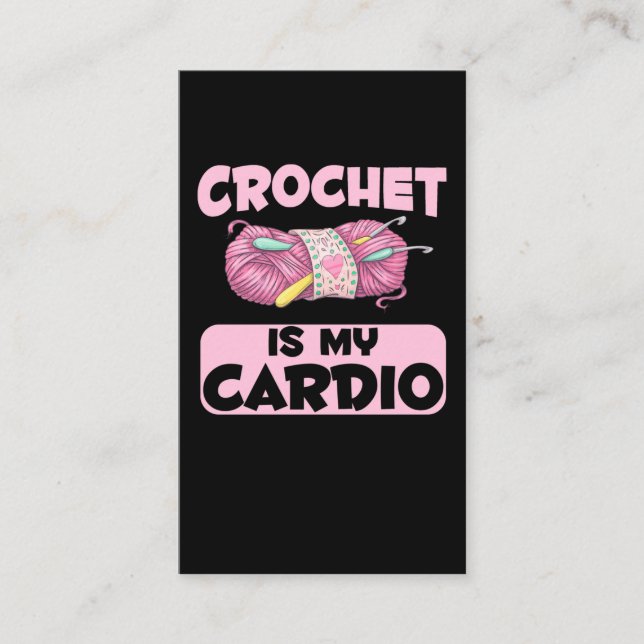 Crochet Crawing Mor Moster-garnet Humor Visitkort (Framsida)