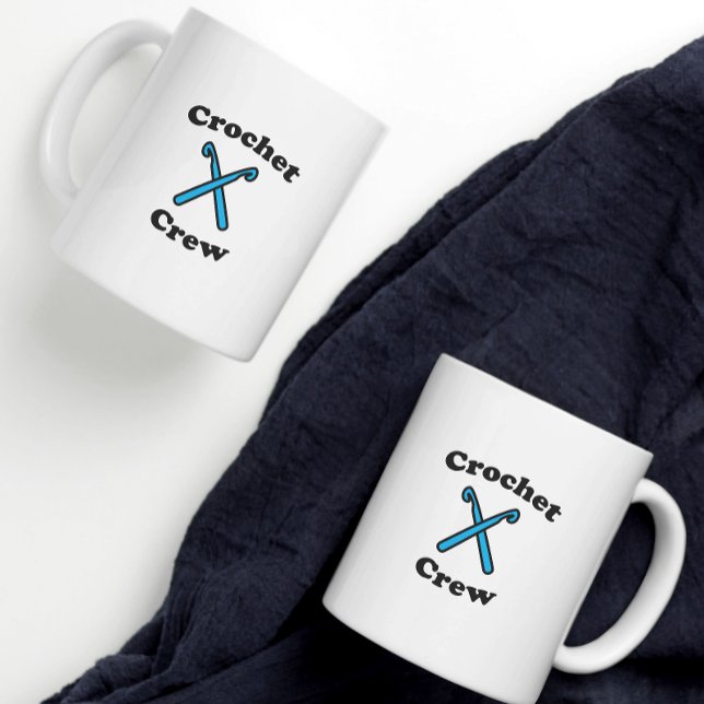Crochet Crew Funny Blue Krok Kaffemugg (Skapare uppladdad)