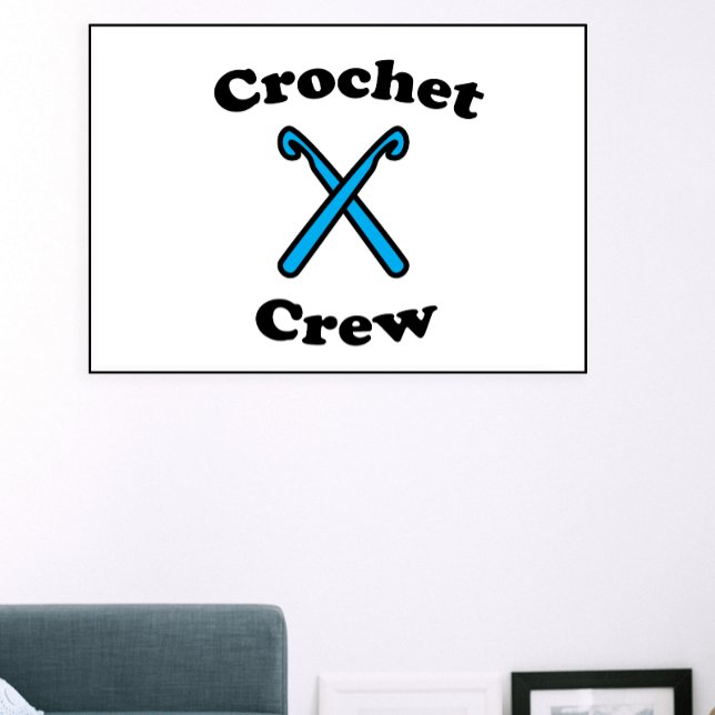 Crochet Crew Krok Funny Poster (Skapare uppladdad)